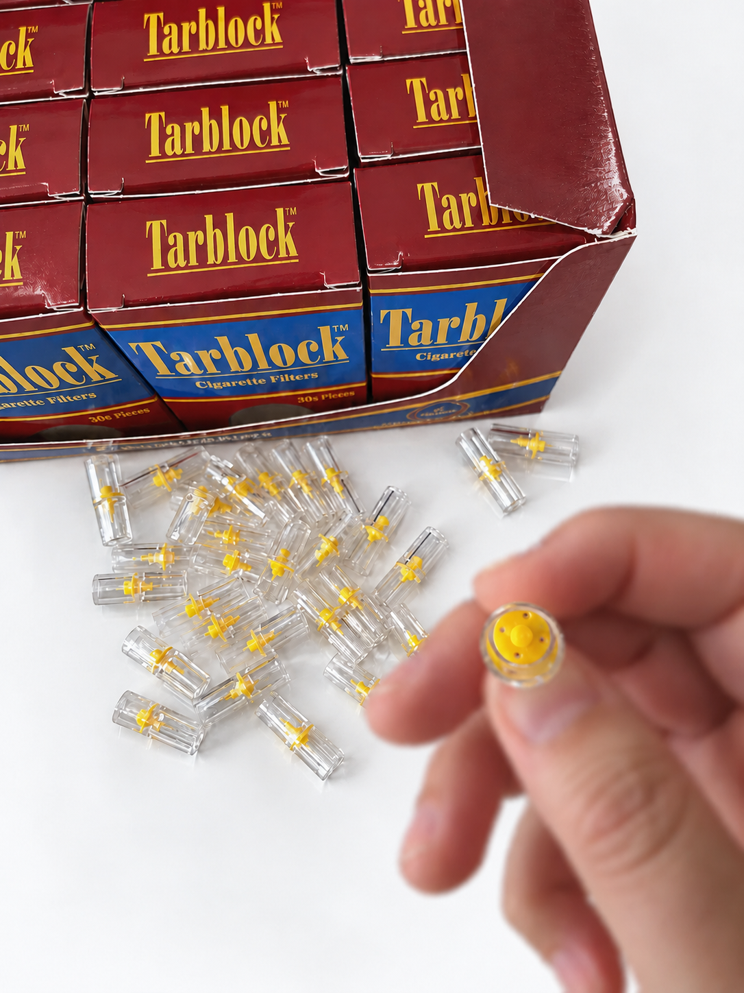 TARBLOCK Cigarette Filters 4-Hole Micro Filter Tips 1 Pack 30 Count